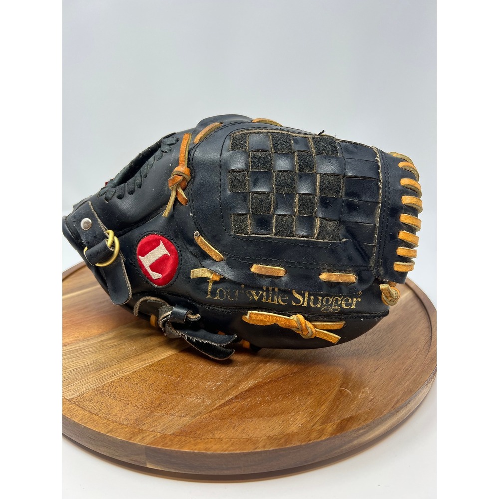 Louisville Slugger Baseball Glove Black‎ Leather Youth Infield Outfield